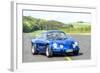 Michelstadt, Hesse, Germany, Renault Alpine a 110 Sx, Blue-Bernd Wittelsbach-Framed Photographic Print