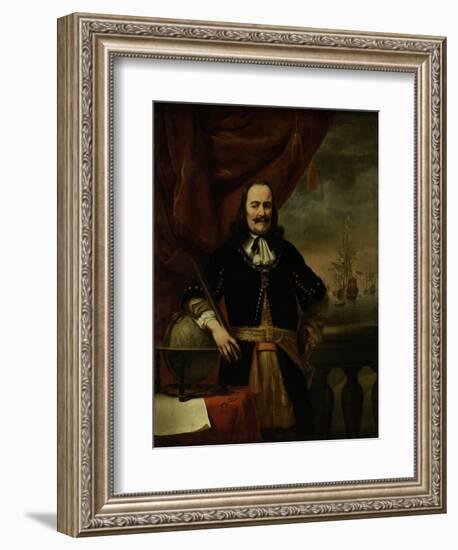 Michiel De Ruyter as Lieutenant-Admiral, 1667-Ferdinand Bol-Framed Giclee Print