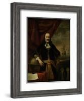 Michiel De Ruyter as Lieutenant-Admiral, 1667-Ferdinand Bol-Framed Giclee Print