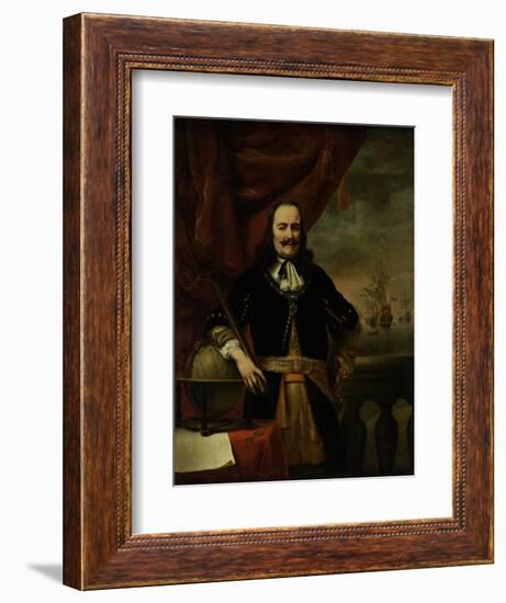 Michiel De Ruyter as Lieutenant-Admiral, 1667-Ferdinand Bol-Framed Giclee Print