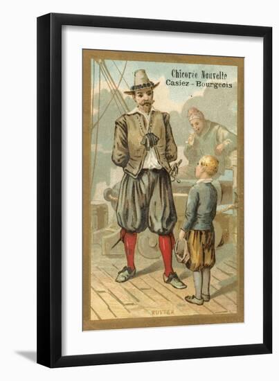 Michiel De Ruyter, Dutch Admiral-null-Framed Giclee Print
