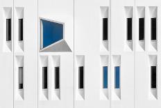 Composition in White, Black and Blue-Michiel Hageman-Photographic Print