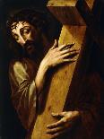 Jesus with the Cross - Peinture De Michiel Coxcie (Coxie, Coxien, De Coxien, De Coxcie, Coxius, Van-Michiel I Coxie or Coxcie-Giclee Print