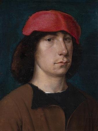 A Young Man in a Red Cap, C.1512 (Oil on Oak Panel)