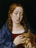 Catherine of Aragon as the Magdalene (Oil on Oak Panel)-Michiel Sittow-Giclee Print