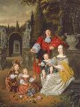 A Family Group on a Terrace, 1670-Michiel Van Musscher-Framed Giclee Print