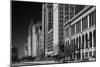 Michigan Avenue Chicago BW-Steve Gadomski-Mounted Photographic Print