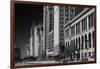 Michigan Avenue Chicago BW-Steve Gadomski-Framed Photographic Print