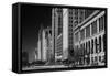 Michigan Avenue Chicago BW-Steve Gadomski-Framed Stretched Canvas