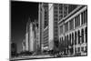 Michigan Avenue Chicago BW-Steve Gadomski-Mounted Photographic Print