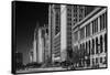Michigan Avenue Chicago BW-Steve Gadomski-Framed Stretched Canvas