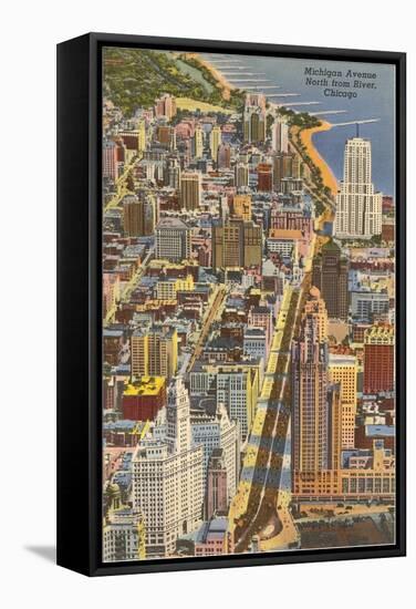 Michigan Avenue, Chicago, Illinois-null-Framed Stretched Canvas