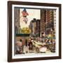 "Michigan Avenue, Chicago," October 15, 1960-John Falter-Framed Giclee Print