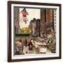 "Michigan Avenue, Chicago," October 15, 1960-John Falter-Framed Giclee Print