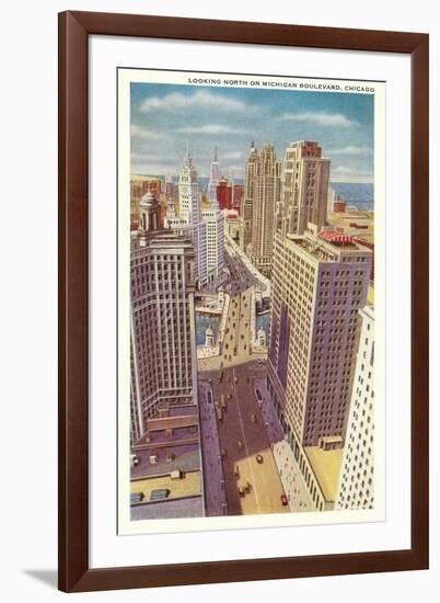 Michigan Avenue, Downtown-null-Framed Art Print