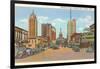 Michigan Avenue, Lansing, Michigan-null-Framed Art Print