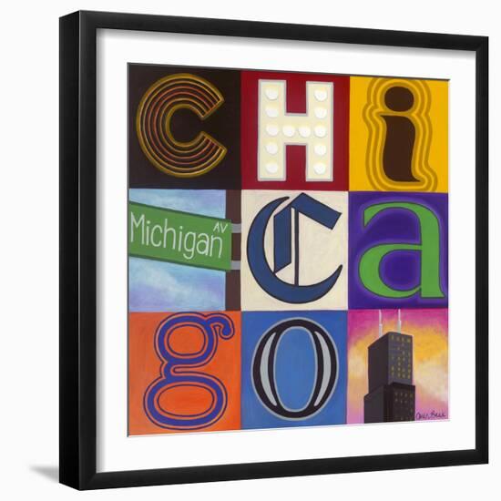 Michigan Avenue-Carla Bank-Framed Giclee Print