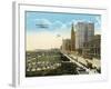 Michigan Boulevard and Grant Park, Looking South-null-Framed Photographic Print