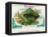 Michigan Brand Cigar Box Label-Lantern Press-Framed Stretched Canvas