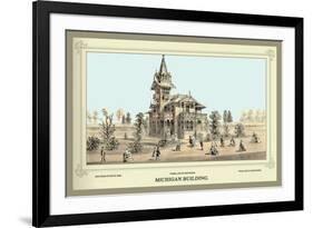 Michigan Building, Centennial International Exhibition, 1876-Thompson Westcott-Framed Art Print