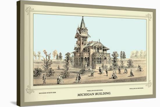 Michigan Building, Centennial International Exhibition, 1876-Thompson Westcott-Stretched Canvas
