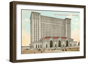 Michigan Central Station, Detroit, Michigan-null-Framed Art Print