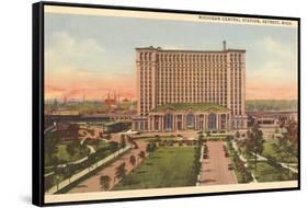 Michigan Central Station, Detroit, Michigan-null-Framed Stretched Canvas