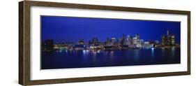 Michigan, Detroit, Night-null-Framed Photographic Print