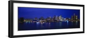 Michigan, Detroit, Night-null-Framed Photographic Print