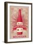Michigan - Hard Apple Cider-Lantern Press-Framed Art Print
