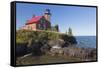 Michigan, Keweenaw Peninsula. Eagle Harbor Lighthouse-Jamie & Judy Wild-Framed Stretched Canvas