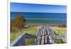 Michigan, Keweenaw Peninsula. Great Sand Bay, trail to beach and Lake Superior-Jamie & Judy Wild-Framed Photographic Print