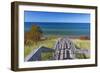 Michigan, Keweenaw Peninsula. Great Sand Bay, trail to beach and Lake Superior-Jamie & Judy Wild-Framed Photographic Print