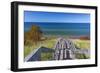 Michigan, Keweenaw Peninsula. Great Sand Bay, trail to beach and Lake Superior-Jamie & Judy Wild-Framed Photographic Print