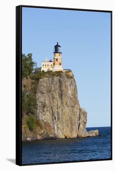 Michigan, Lake Superior North Shore, Split Rock Lighthouse-Jamie & Judy Wild-Framed Stretched Canvas