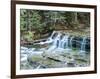 Michigan, Lower Au Train Falls, Autumn Waterfall in Upper Michigan-Julie Eggers-Framed Photographic Print