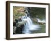 Michigan, Lower Au Train Falls, Autumn Waterfall in Upper Michigan-Julie Eggers-Framed Photographic Print