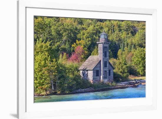 Michigan, Munising. Grand Island, East Channel Lighthouse-Jamie & Judy Wild-Framed Premium Photographic Print