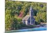 Michigan, Munising. Grand Island, East Channel Lighthouse-Jamie & Judy Wild-Mounted Photographic Print