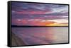 Michigan, Munising. Lake Superior at sunset-Jamie & Judy Wild-Framed Stretched Canvas