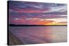 Michigan, Munising. Lake Superior at sunset-Jamie & Judy Wild-Stretched Canvas