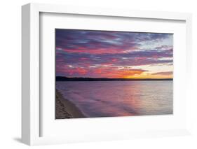 Michigan, Munising. Lake Superior at sunset-Jamie & Judy Wild-Framed Photographic Print