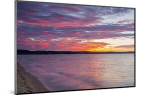 Michigan, Munising. Lake Superior at sunset-Jamie & Judy Wild-Mounted Photographic Print