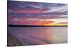 Michigan, Munising. Lake Superior at sunset-Jamie & Judy Wild-Stretched Canvas