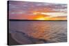 Michigan, Munising. Lake Superior at sunset-Jamie & Judy Wild-Stretched Canvas