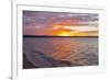 Michigan, Munising. Lake Superior at sunset-Jamie & Judy Wild-Framed Premium Photographic Print