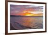 Michigan, Munising. Lake Superior at sunset-Jamie & Judy Wild-Framed Premium Photographic Print