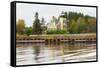 Michigan, Ontonagon, Ontonagon Lighthouse-Jamie & Judy Wild-Framed Stretched Canvas