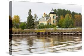 Michigan, Ontonagon, Ontonagon Lighthouse-Jamie & Judy Wild-Stretched Canvas