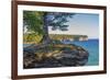 Michigan, Pictured Rocks National Lakeshore, Chapel Rock-Jamie & Judy Wild-Framed Premium Photographic Print